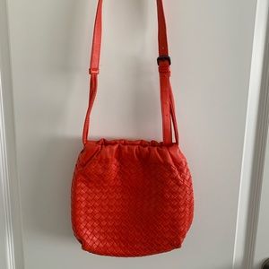 Orange Bottega Veneta crossbody bag